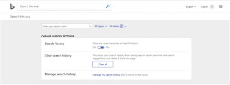 Bing Search History Images And Video Clear View And Turn Off