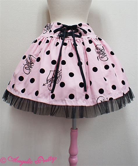 Angelic Pretty Dolly Dot Skirt Pink New Without Tags Matching Proper