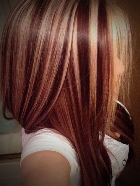 auburn hair with blonde highlights hairstyle ideas