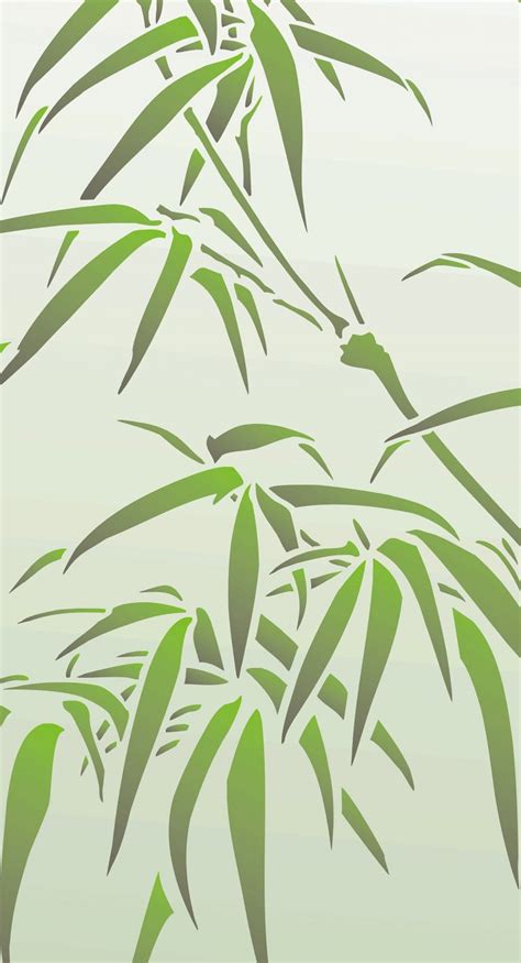 Oversize Chinese Bamboo Stencil Henny Donovan Motif