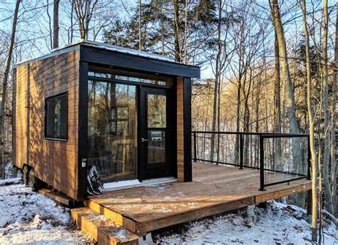 Modern Minimalist Tiny Cabin Vacation The Dashi Cabin From Cabinscape Off Grid Tiny House