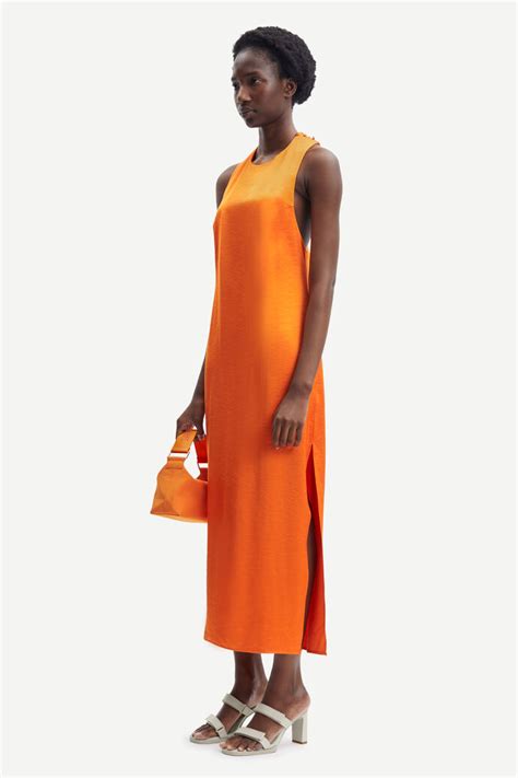 Buy Samsoe And Samsoe Ellie Dress Russet Orange Scandinavian Fashion Store