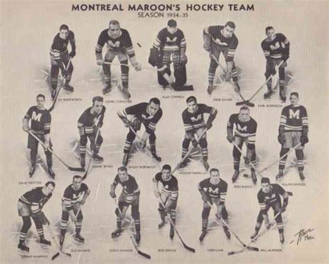 Montreal Maroons Team Photo 1934 | HockeyGods
