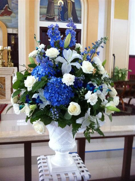 Blue Wedding Flowers Centerpieces Blue Orchids Centerpiece Photo By
