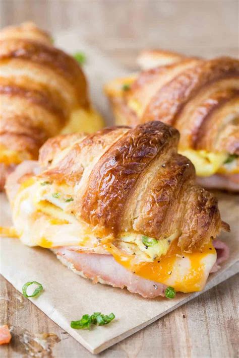 Ham And Cheese Croissant Breakfast Sandwich VIDEO Valentina S Corner