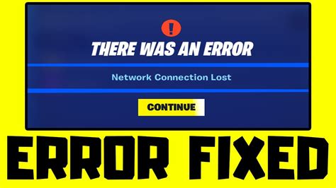 How To Fix Fortnite Network Connection Lost Error Youtube