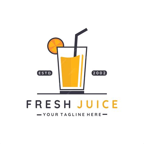 Premium Vector Fresh Juice Logo Vector Illustration Template Icon