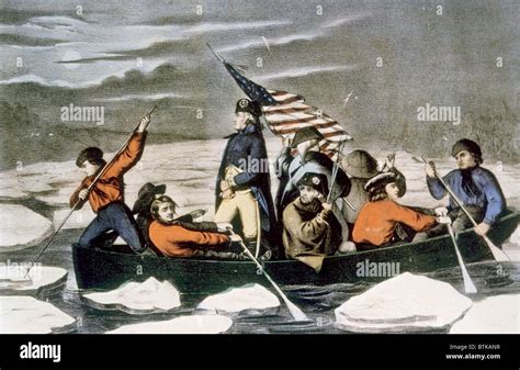 General George Washington Crossing The Delaware River On The Eve Of The