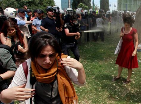 7 Outrageous Photos Of Turkish Protesters Being Hit With Tear Gas And