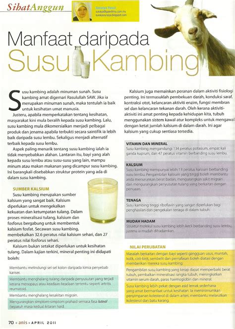 Apa sajakah khasiat susu kambing etawa? SISWAZAH PENTERNAK RUMINAN: Manfaat Susu Kambing