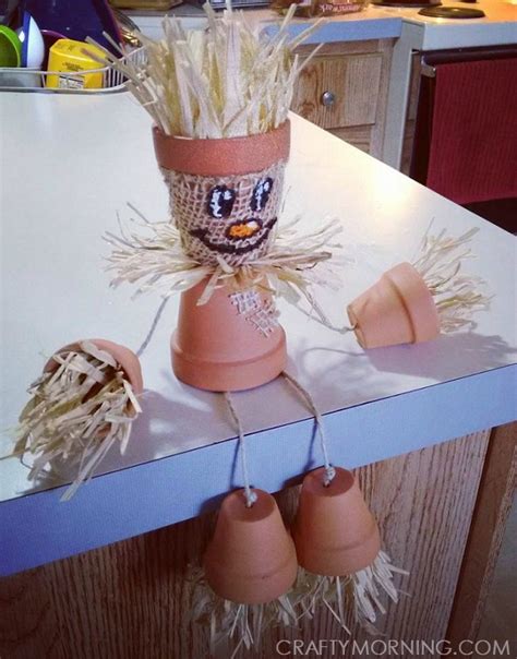 Terracotta Pot Scarecrow Crafty Morning