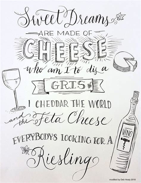 Wine And Cheese Saying Sweet Dreams Feta Cheese Quotes