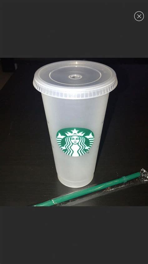 Starbucks Clear Frosted Reusable Cup •authentic Starbucks Cup •brand