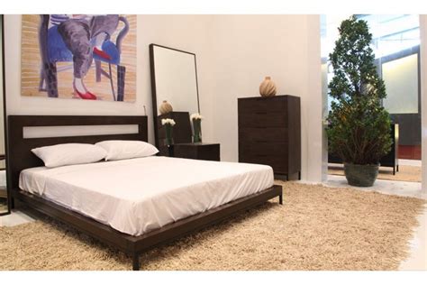 contemporary dark wood bedroom furniture shf home  statement