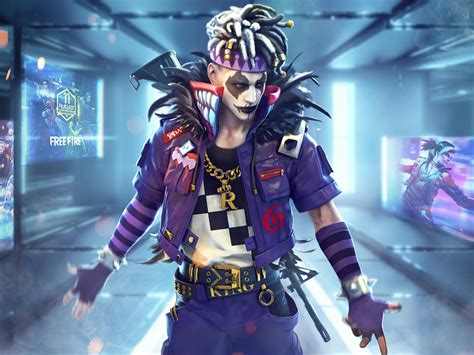 Desktop Wallpaper Garena Free Fire Game Clown Character 2020 Hd Image Picture Background