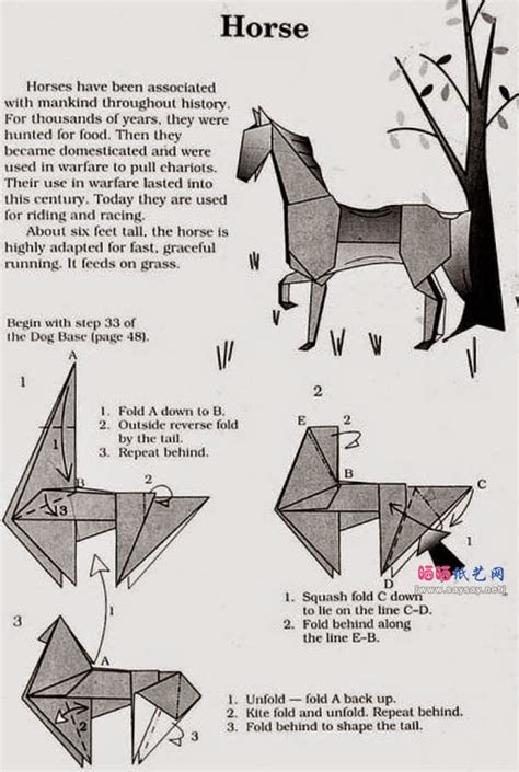 origami horse instructions ~ arts and crafts ideas projects