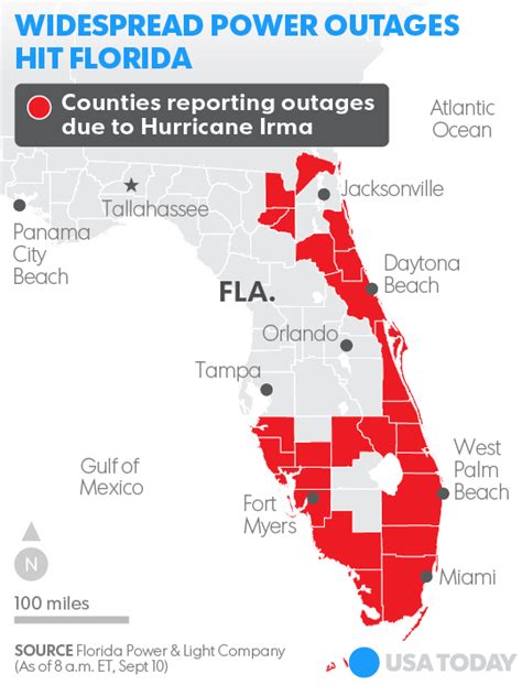 Map Of Florida Power Outages Map