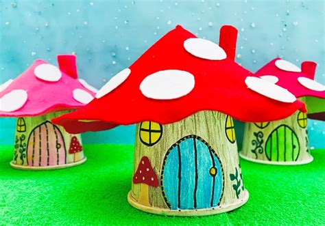 Magical Paper Cup Fairy House Kids Crafts