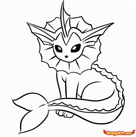 Here is an amazing serie of colorings on the theme of pokemon ! Pokemon Vaporeon Coloring Pages - Coloring Home