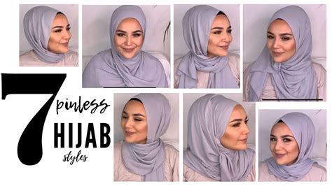 7 simple pinless hijab styles hijab fashion inspiration