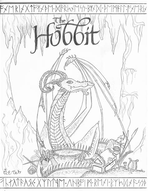 Cover Page Sketch The Hobbit By Fanatikerfrau On Deviantart