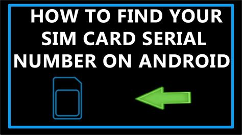 The staff there will usually be able to identify the number. How to Find Your SIM Card Serial Number On Android ? - YouTube
