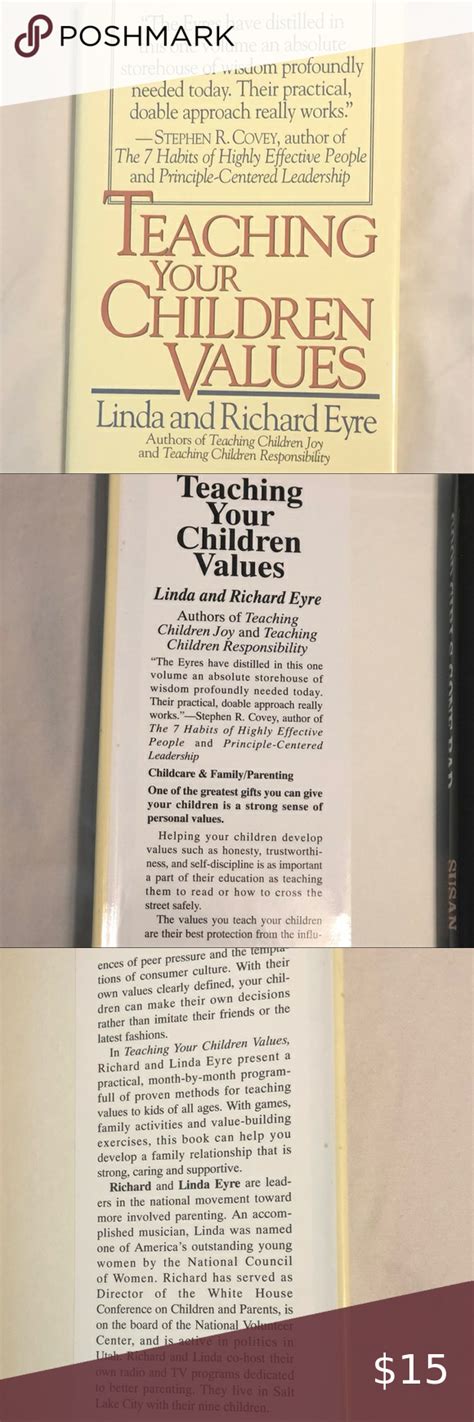 Hardback Book Teaching Your Children Values Written By Linda And