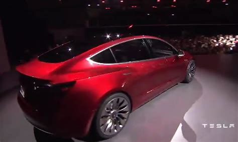 Tesla Unveils 35k Model 3 Electric Car For The Masses With 215 Mile