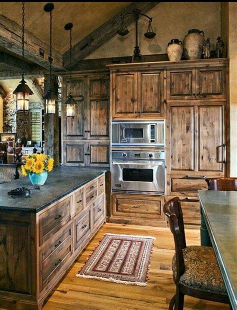 Must Rustic Kitchen Design Rustic Kitchen Cabinets Rustic Kitchen