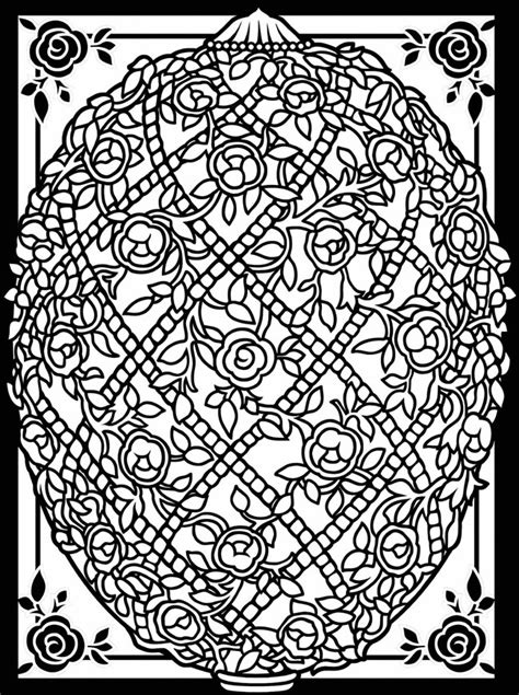 Easter egg coloring easter egg with flower pattern coloring page free printable pages free coloring pages of difficult. Easter Coloring Pages for Adults - Best Coloring Pages For Kids