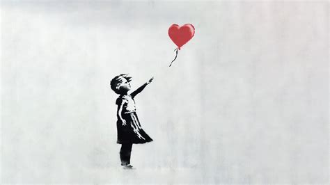 Banksys ‘girl With Balloon 2560 X 1440 Hd Wallpapers