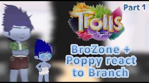 Brozone Poppy React To Branchtrolls Band Together Youtube