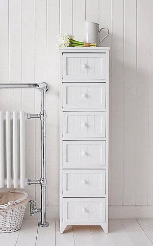 While choosing a bathroom cabinet, you may select between stock, flip and custom ones. Tall slim bathroom storage furniture with 6 drawers for ...