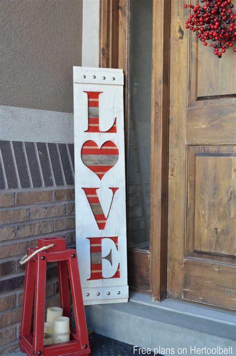 Sign up for our newsletter and get the latest design news. LOVE Valentine's Wood Sign - Her Tool Belt