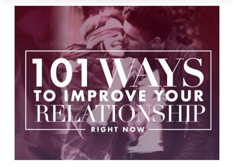 101 Ways To Improve Your Relationships Musely