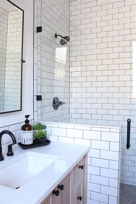 A Classic White Subway Tile Bathroom Designed By Our