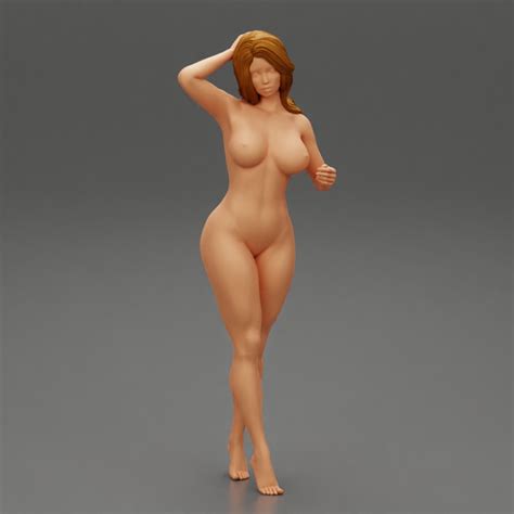 D Printable Naked Woman Figure Nude By Dgeschaft Miniatures Figures
