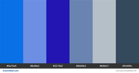 Popular Blue Colors For Your Website In 2018 Hex Colors 0a70e5