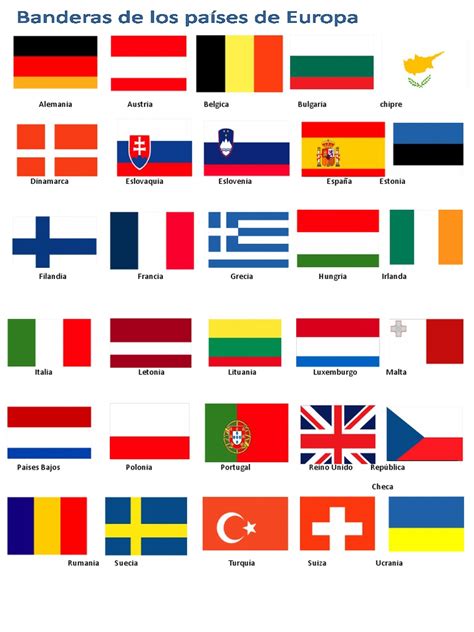 Banderas De Los Paises De Europa Viajes Por Europa