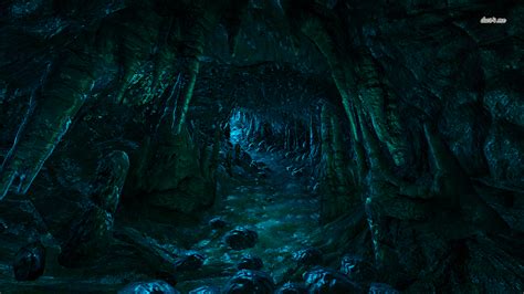Dark Cave Beautiful Landscapes Scenery Wallpaper Anime