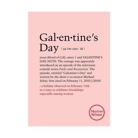 galentine s day card accessories greeting card merriam webster dictionary