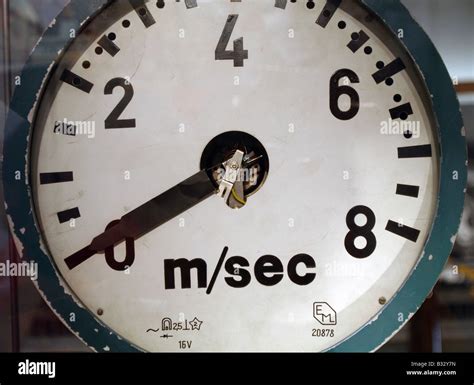 Display Of An Old Tachometer Stock Photo Alamy