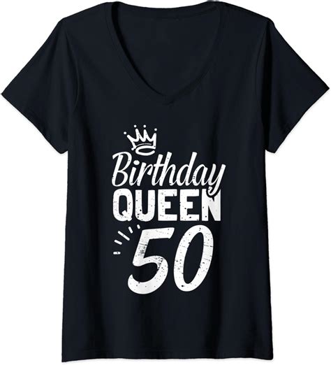 Womens 50th Birthday Queen Women Happy Birthday Party Funny Crown V