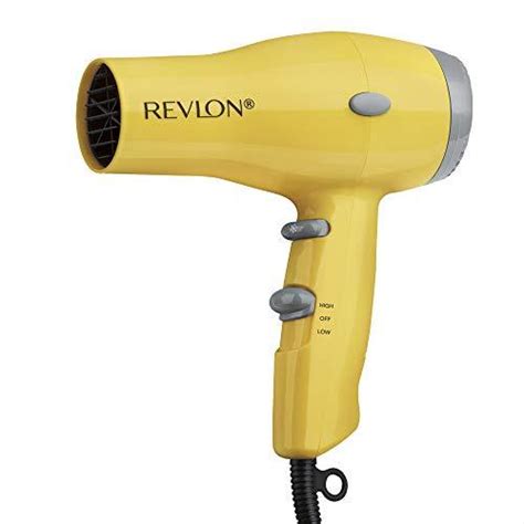 Revlon 1875w Compact And Lightweight Ionic Hair Dryer Yellow Hair Dryers