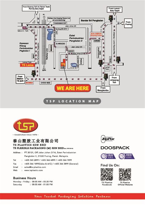Was established in 1978 in ipoh,perak, malaysias which formerly known as thye san industries. TS Plastic Sdn Bhd - TS Plastics Sdn. Bhd.