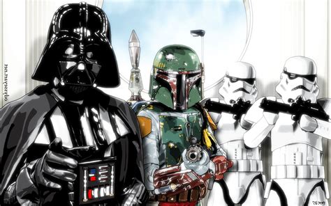Star Wars Darth Vader Boba Fett Wallpapers Hd Desktop And Mobile