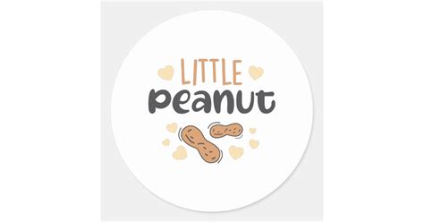 Little Peanut Baby Classic Round Sticker Zazzle