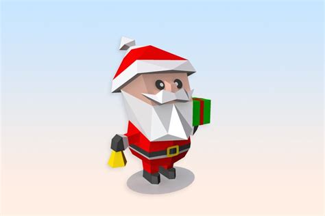 Diy Christmas Santa Claus 3d Papercraft