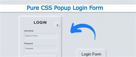 Popup Login Form Design Using Only Html And Css Dev Community