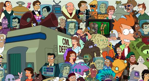 Futurama Entire Cast Poster The Coolector